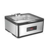 Black border luxury digital display 2/3 square large glass dining stove