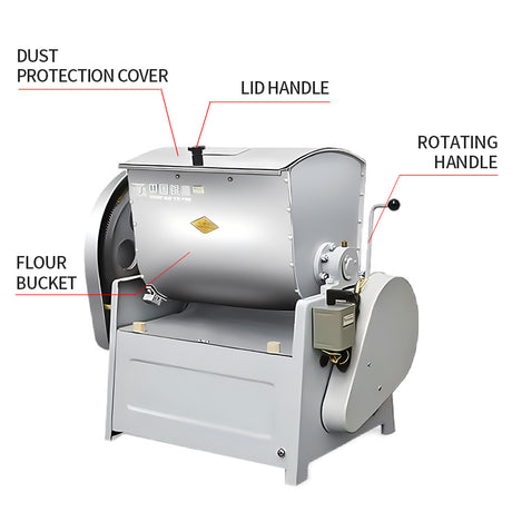 Horizontal commercial large capacity electric kneading machine（HWT12.5 I）