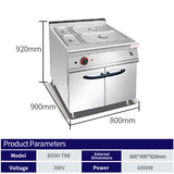 Electric bathing pool with cabinet base