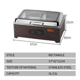 Rectangular Electric Digital Display Simple Large Glass Oven