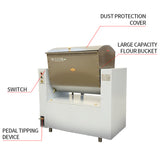 Horizontal commercial large capacity electric kneading machine