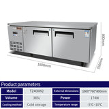1.8-meter refrigerated workbench