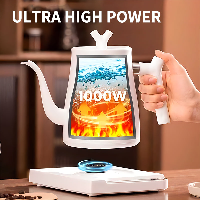 Black intelligent electric kettle 1000ml
