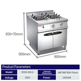 Double cylinder electric powder furnace cabinet holder