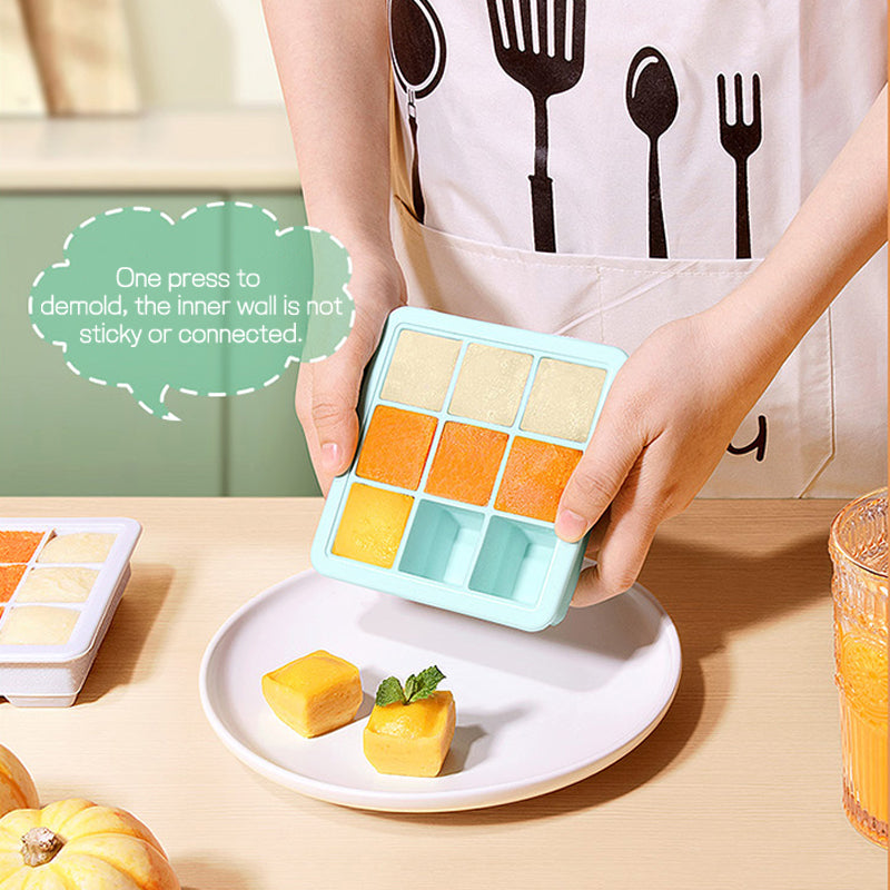 Ice grid -9-grid mixed white/gray