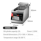 Desktop lifting small fryer computer version D12