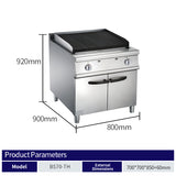 Gas volcanic stone oven with cabinet holder（BS70-TH）