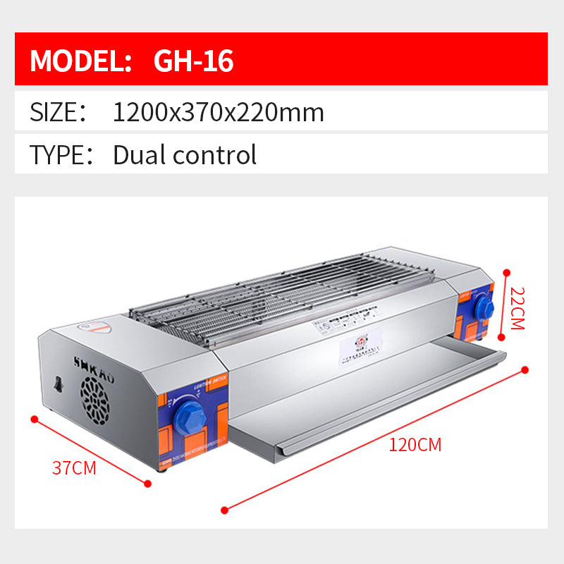 Dual control serial burning machine