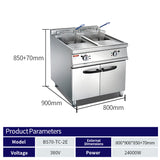 Double cylinder double screen electric blasting furnace cabinet holder