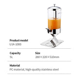 Single head steel fruit juice tripod (5 liters)