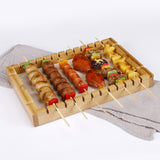 Barbecue skewer tray