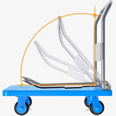 Blue fully silent flatbed truck（60×90）