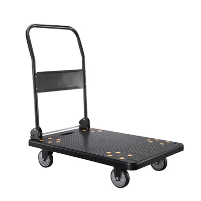 Black fully silent flatbed truck