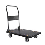 Black fully silent flatbed truck