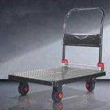 5-wheel silent rubber truck black 600kg