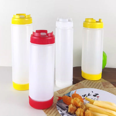 Double ended sauce bottle（Yellow lid）
