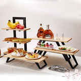 Oak eight character Dim sum rack (medium）