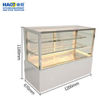 Right-Angle Commercial Display Fridge – 1200mm (All-Copper Condenser, Air-Cooled)