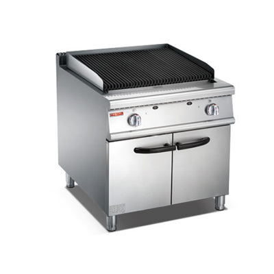 Liquefied gas volcanic stone oven with cabinet base BS90-TH