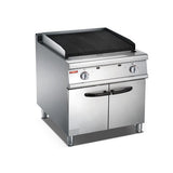 Liquefied gas volcanic stone oven with cabinet base BS90-TH