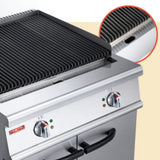 Liquefied gas volcanic stone oven with cabinet base BS90-TH
