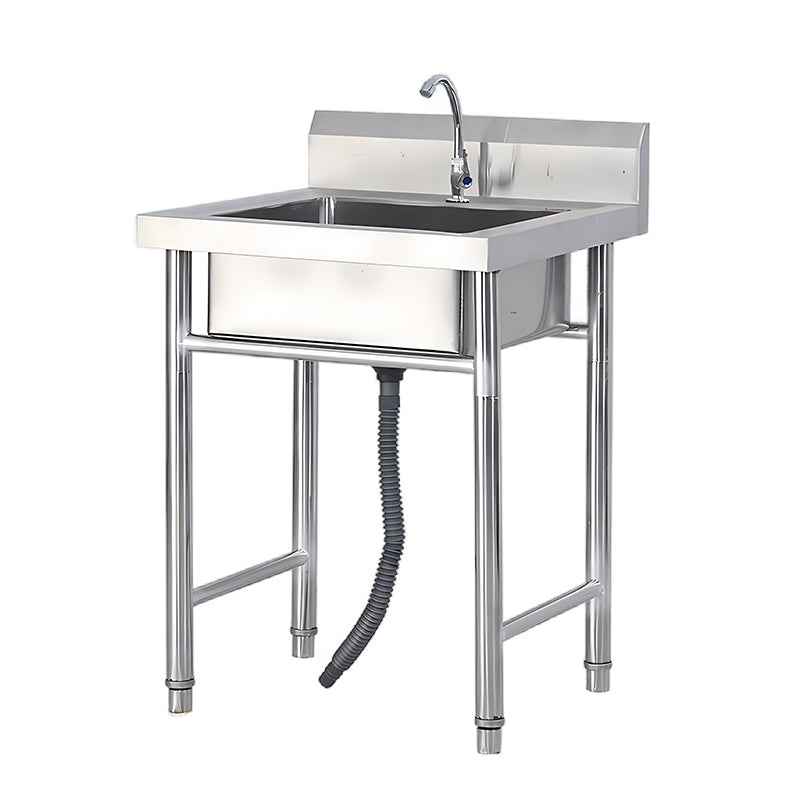 Single slot stainless steel water tank with bracket