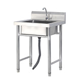 Single slot stainless steel water tank with bracket