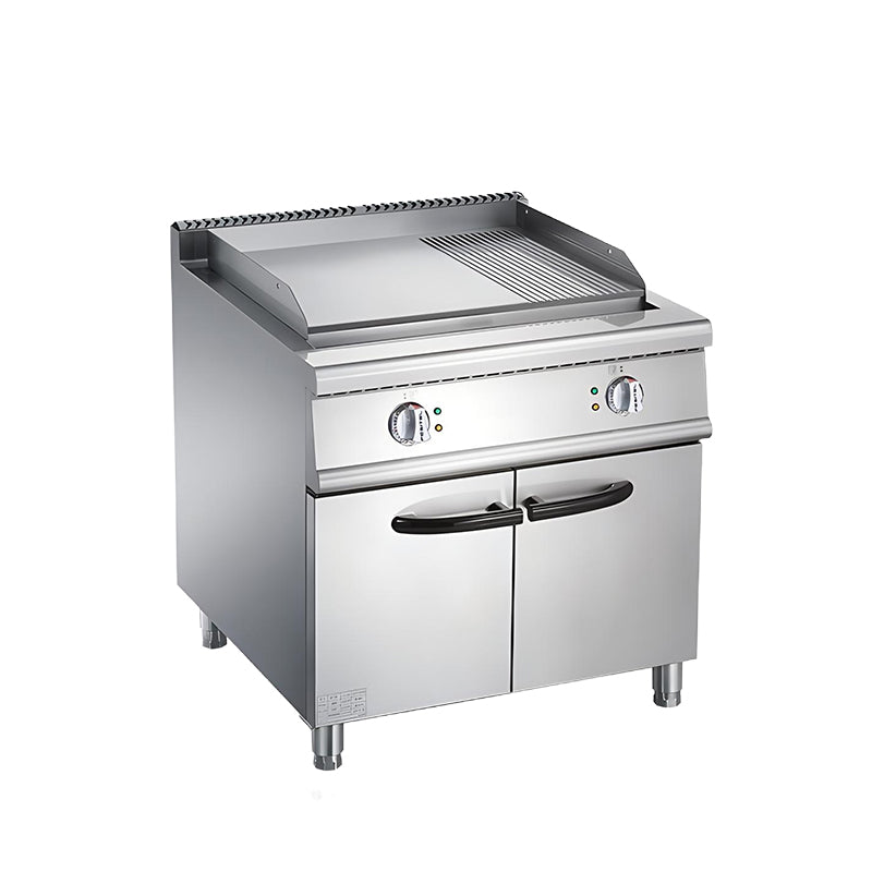 Electric full flat furnace with cabinet holder