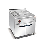 Electric bathing pool with cabinet base