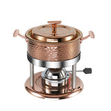 Rose Gold Three-Layer Steel Inflatable Hotpot Set