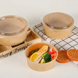 Round kraft paper packaging box