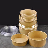 Round kraft paper packaging box