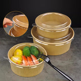 Round kraft paper packaging box